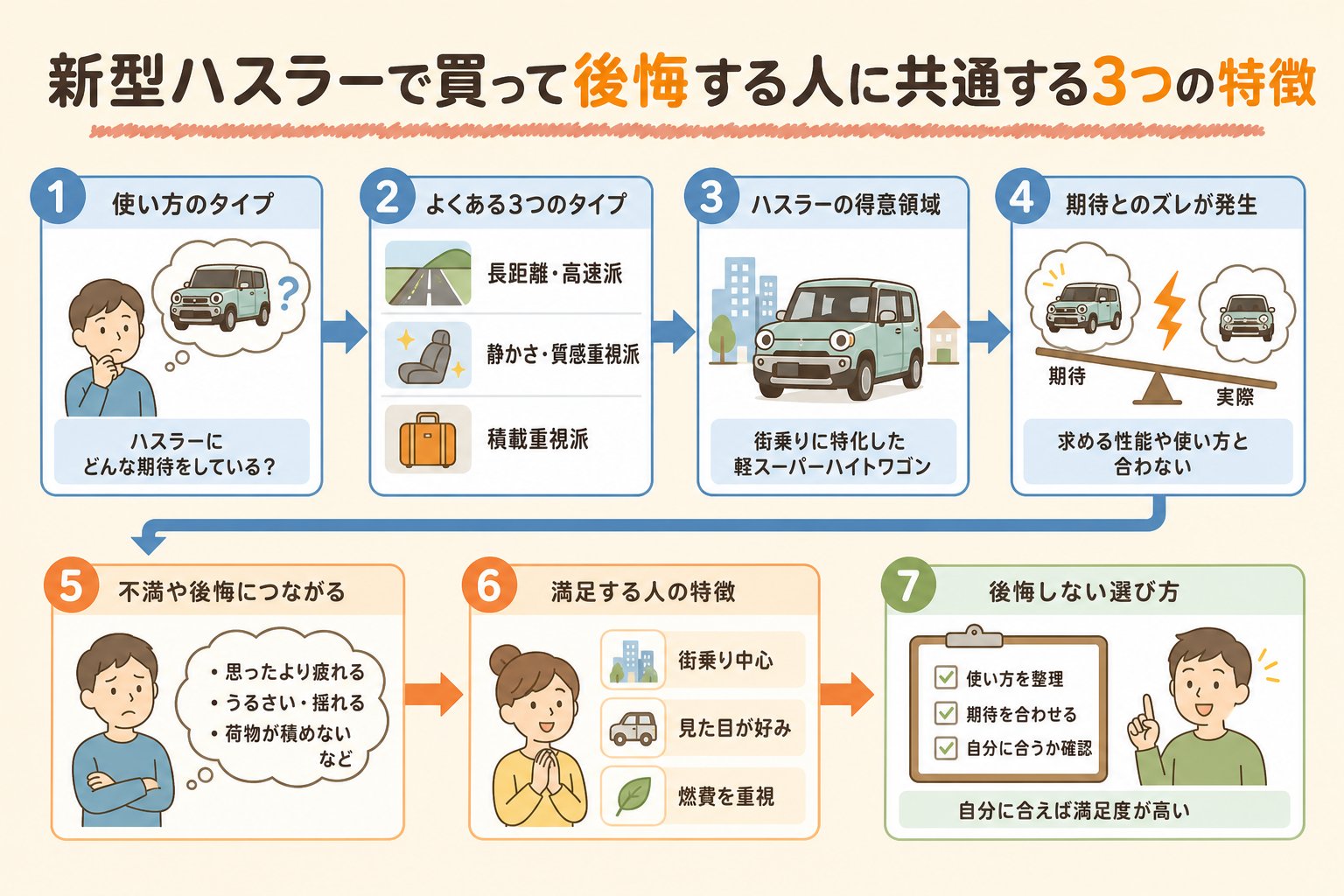 新型ハスラーで買って後悔する人に共通する3つの特徴